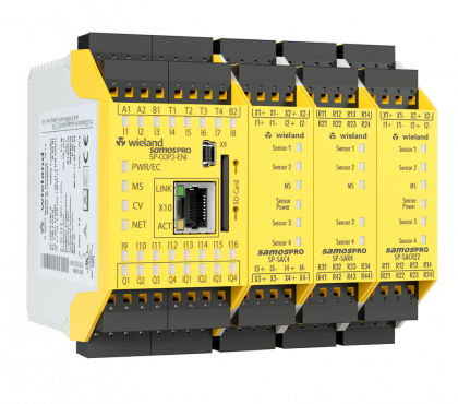 The samos® PRO COMPACT is the programmable, modular, and flexible safety controller for your machinery and equipment.